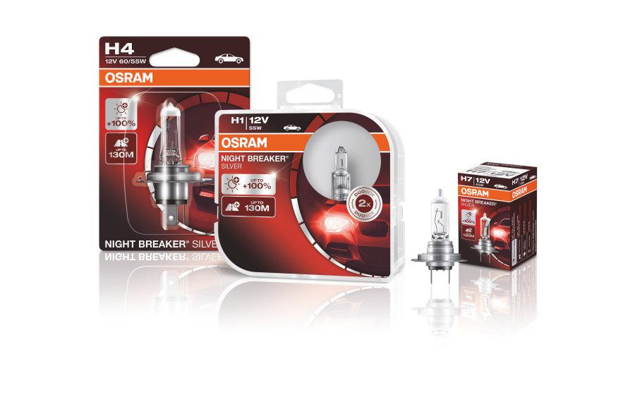 OSRAM NIGHT BREAKER Silver Halogen Bulb H1 H4 H7 All Types Free Choice 1pcs  £5.60 - PicClick UK
