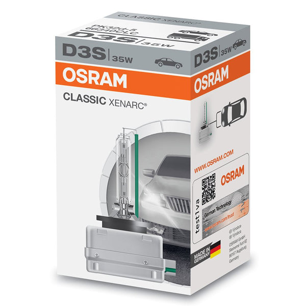 Osram Xenarc Classic D3S 35W 4000K Single Folding Box 66340 : :  Car & Motorbike